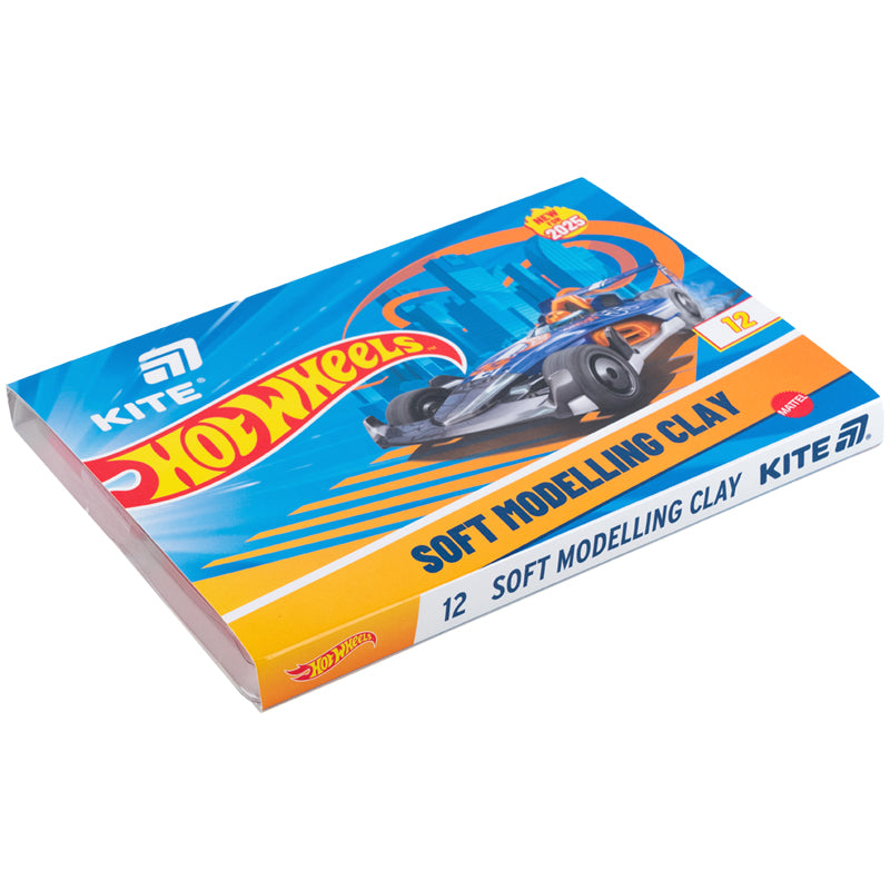 Plasticine Kite Hot Wheels HW25-1086-1, 12 colors, 240 g