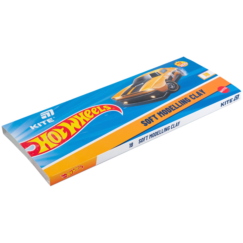 Plasticine Kite Hot Wheels HW25-085, 18 colors, 360 g