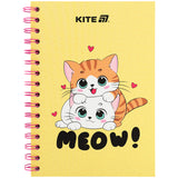 Блокнот на спіралі Kite Cute 1 K25-1911-1, А5, 80 аркушів, клітинка Блокнот на спіралі Kite Cute 1 K25-1911-1, А5, 80 аркушів, клітинка