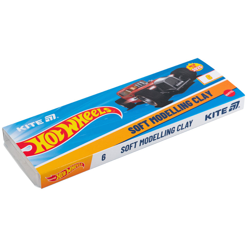 Plasticine Kite Hot Wheels HW25-081, 6 colors, 120 g