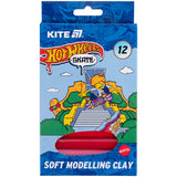 Wax-based modeling clay Kite Hot Wheels HW25-086-2, 12 colors, 200 g Wax-based modeling clay Kite Hot Wheels HW25-086-2, 12 colors, 200 g