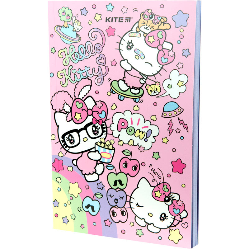 Notebook Kite Hello Kitty HK23-193-2, thermobinder, А5, 64 sheets, blank