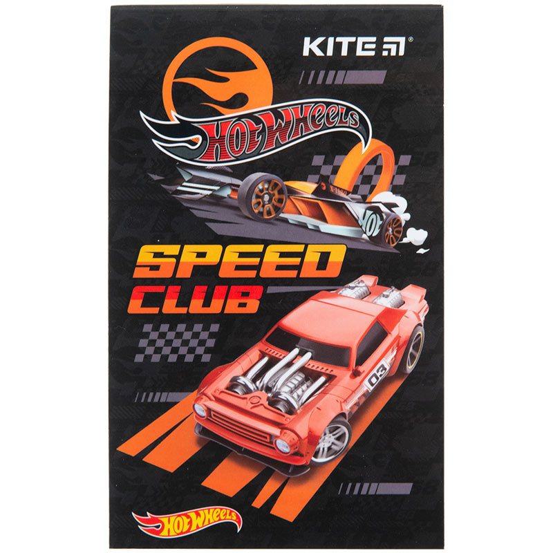 Блокнот-планшет Kite Hot Wheels HW23-195, A6, 50 аркушів, нелінований