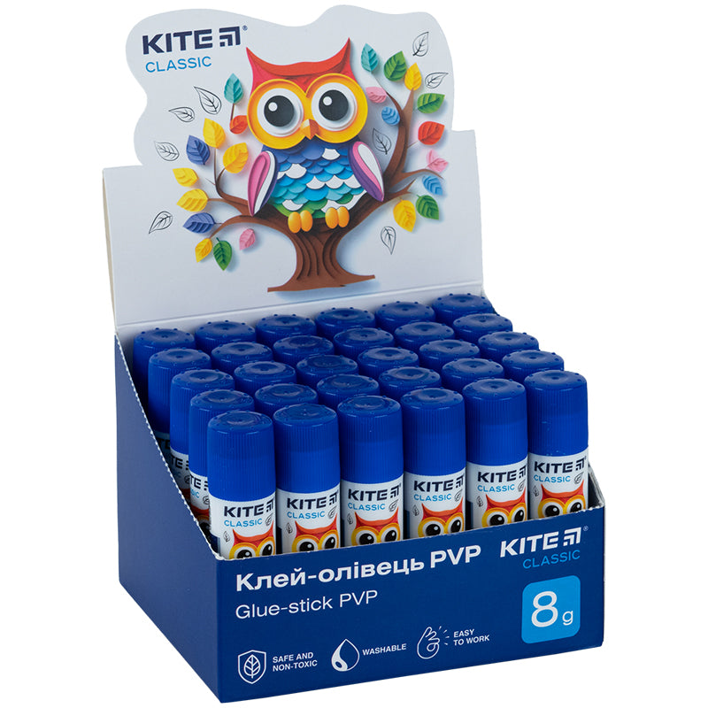 Glue stick with indicator PVP Kite Classic K-130, 8 g