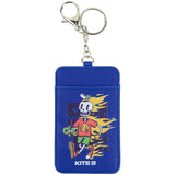 Бейдж вертикальний Kite K22-297-01, з карабіном, синій Бейдж вертикальний Kite K22-297-01, з карабіном, синій