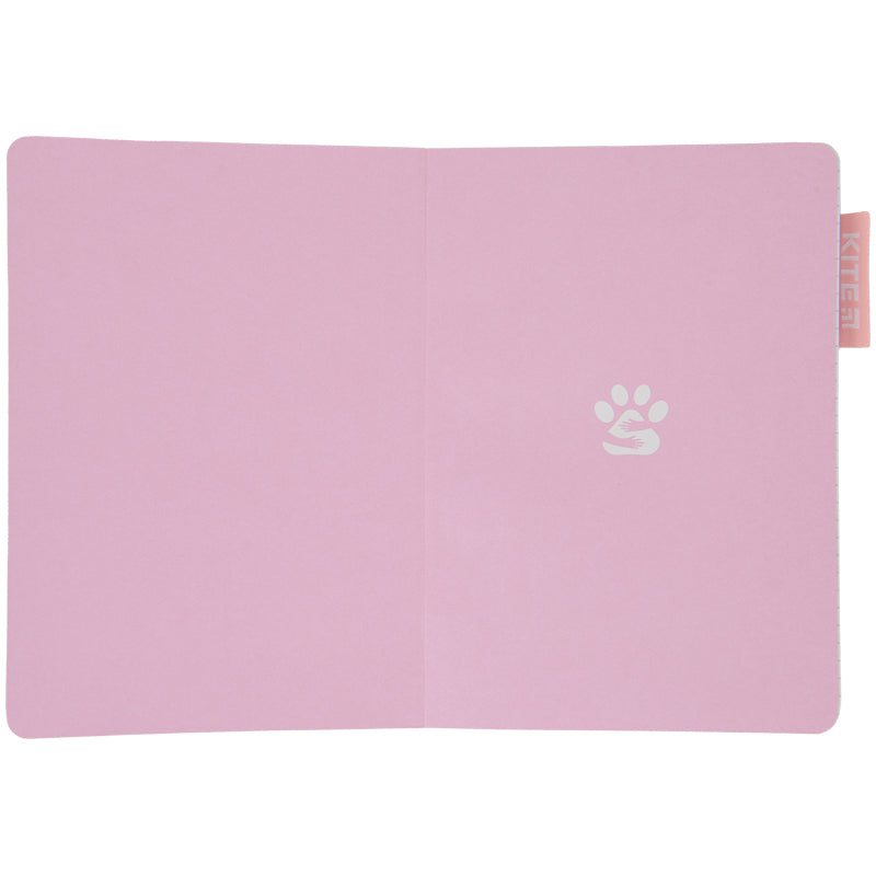 Notebook hard cover Kite K22-467-3, 120*196 mm, 96 sheets, pink