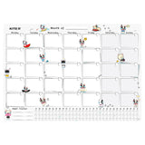 Wall-mounted monthly planner Kite Funny dogs K22-470-3, А3 Wall-mounted monthly planner Kite Funny dogs K22-470-3, А3