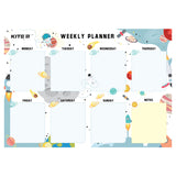 Wall-mounted weekly planner Kite Space K22-471-1, А4 Wall-mounted weekly planner Kite Space K22-471-1, А4