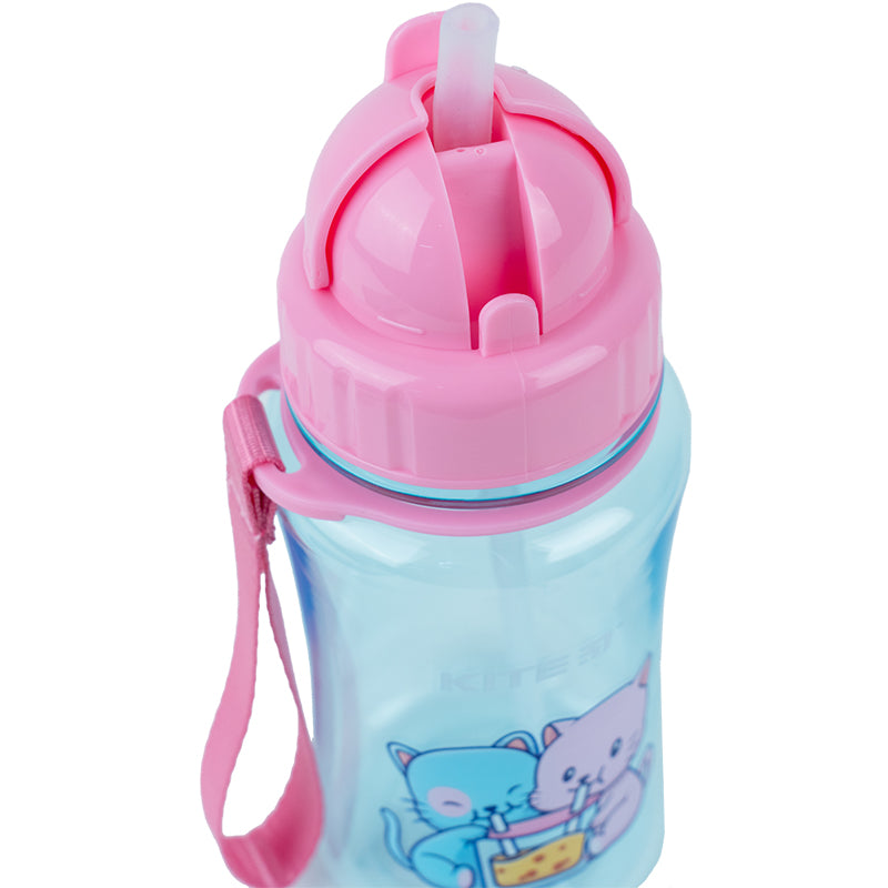 Water bottle Kite Cats K23-399-1, 350 ml, light blue