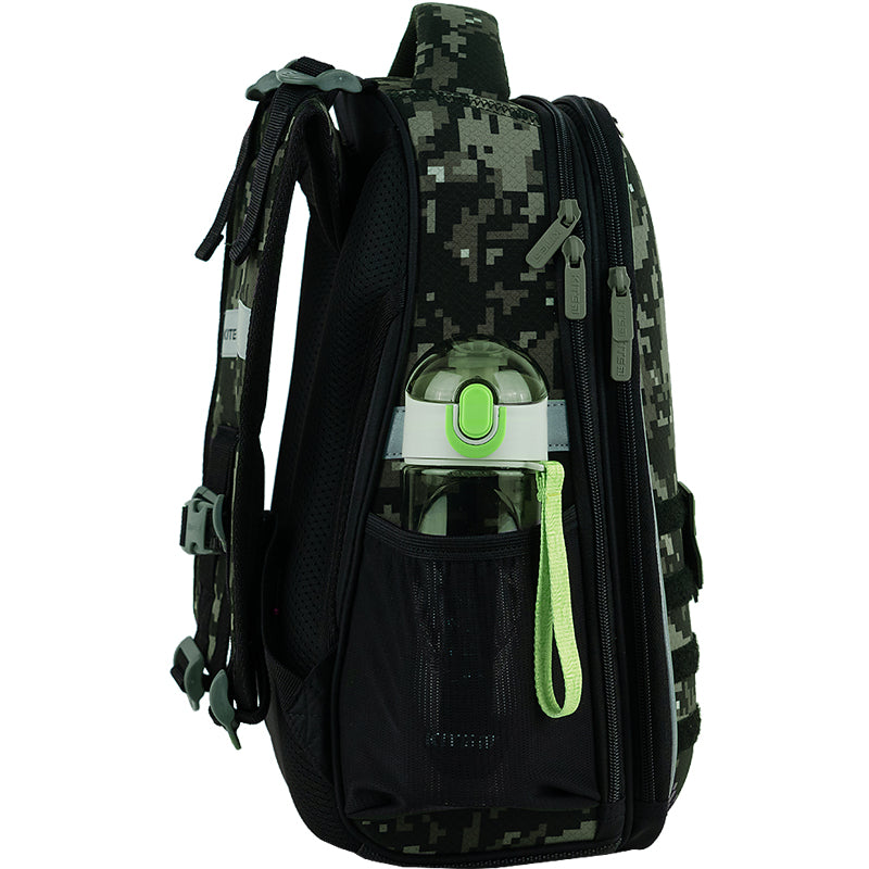 Hard-shaped school backpack Kite Education Air Force K24-531M-3