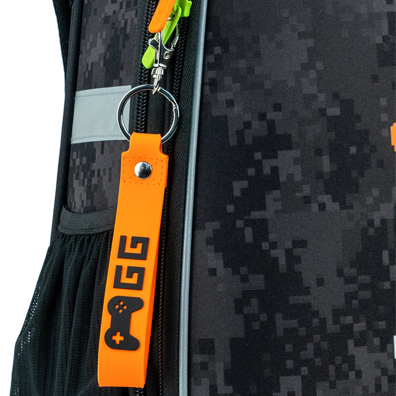 Hard-shaped school backpack Kite Education Game Over K24-531M-6