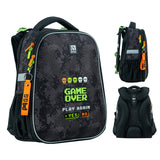 Hard-shaped school backpack Kite Education Game Over K24-531M-6 Hard-shaped school backpack Kite Education Game Over K24-531M-6