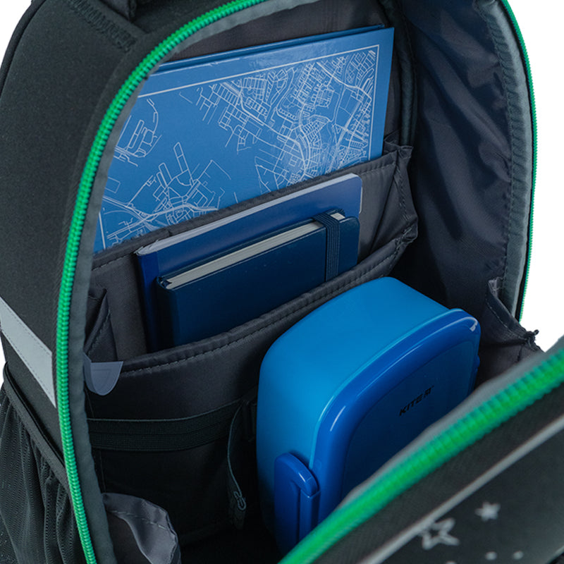 Hard-shaped school backpack Kite Education UFO K24-555S-7