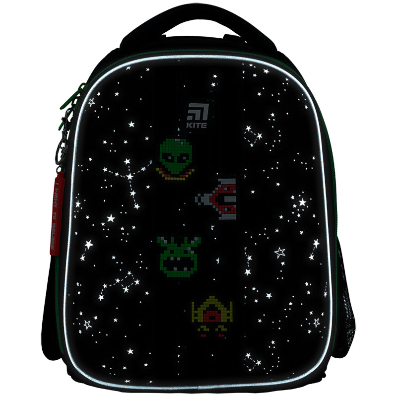 Hard-shaped school backpack Kite Education UFO K24-555S-7