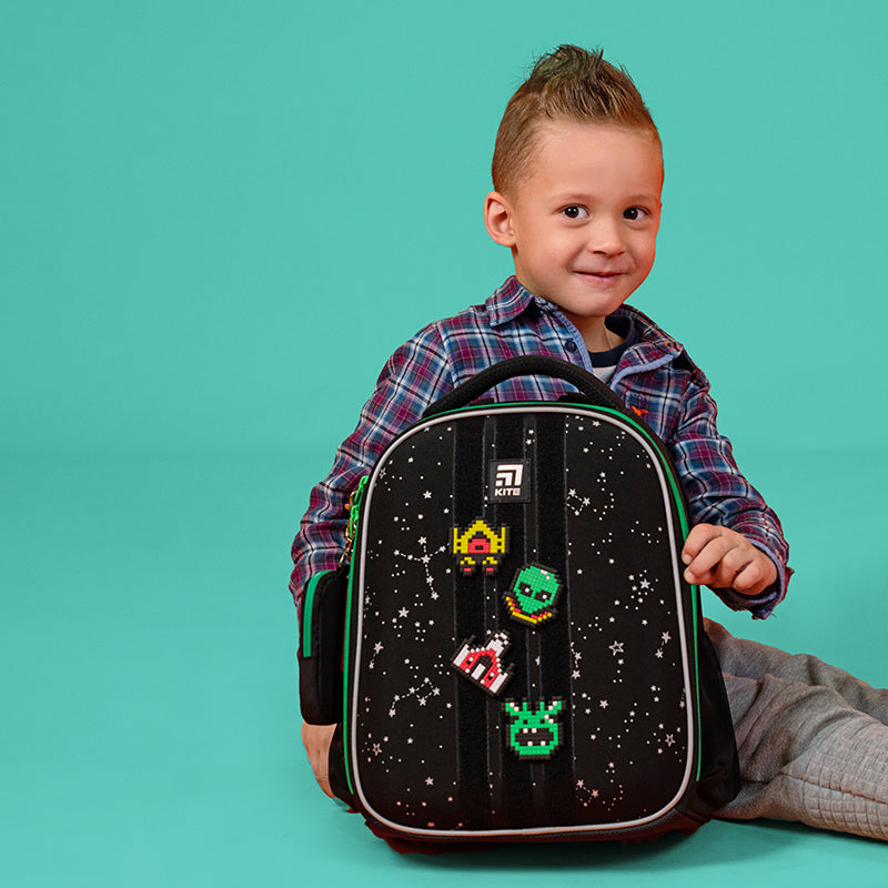 Hard-shaped school backpack Kite Education UFO K24-555S-7