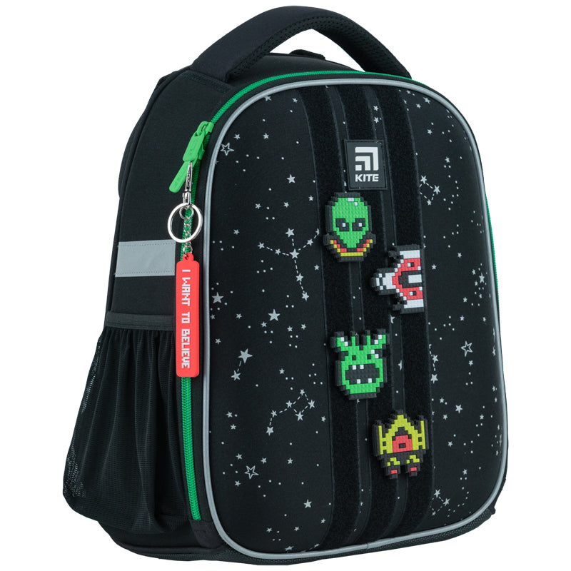 Hard-shaped school backpack Kite Education UFO K24-555S-7