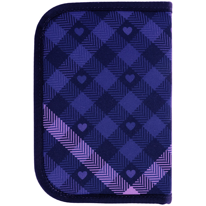 Pencil case without stationery Kite K24-621-1, 1 compartment, 1 fold