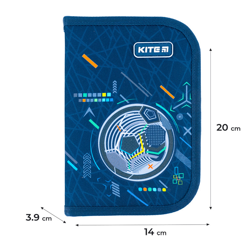 Pencil case without stationery Kite K24-621-8, 1 compartment, 1 fold
