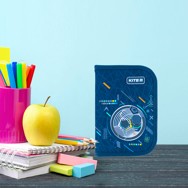 Pencil case without stationery Kite K24-621-8, 1 compartment, 1 fold