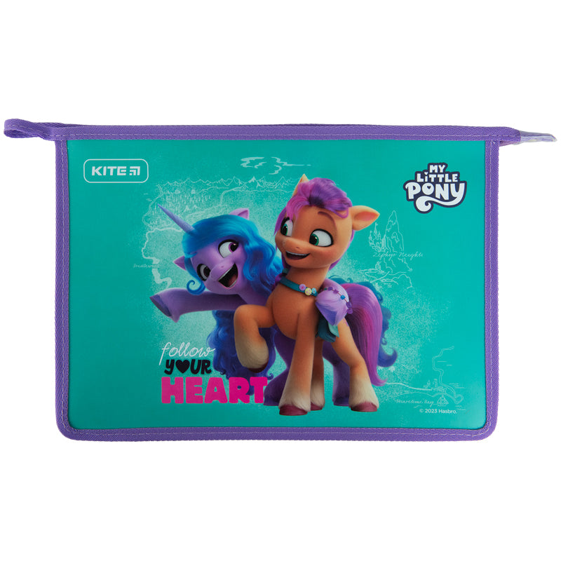 Zipper folder Kite My Little Pony LP23-428, A4+