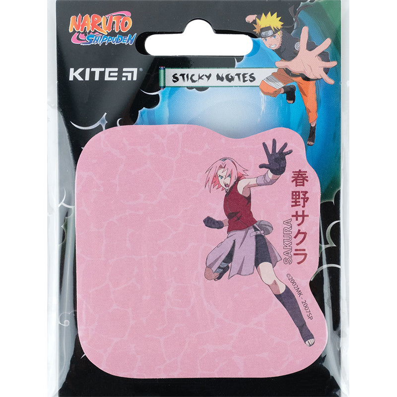 Sticky notes Kite Naruto NR23-298-2, 70х70 mm, 50 sheets