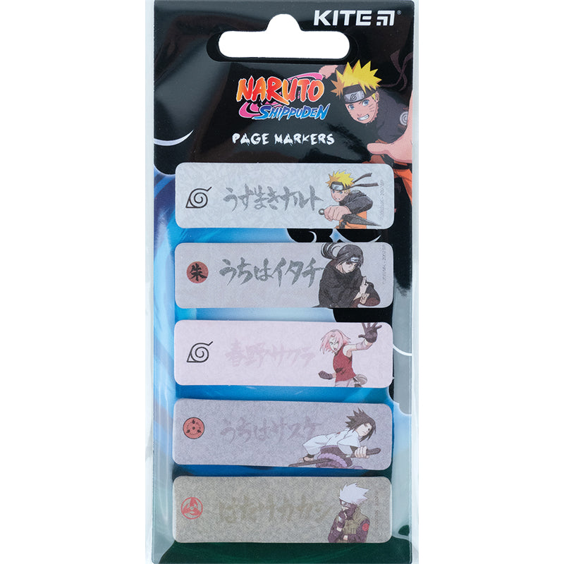 Page paper markers Kite Naruto NR23-480, 100 pcs, 5х15х50 mm