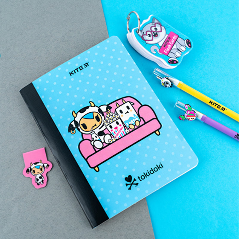 Блокнот з магнітною закладкою Kite tokidoki TK24-192, А5, 60 аркушів, клітинка