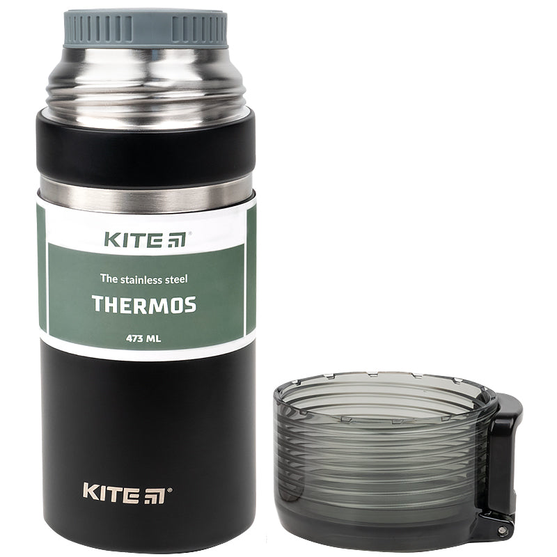 Termos Kite K21-320-03, 473 ml, czarny