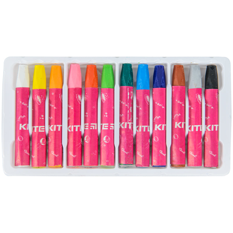 Oil pastel Kite Dogs K22-071, 12 colors