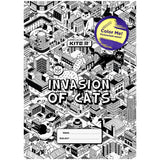 Coloring book cover Kite Invasion K22-310-02, А4+, PVC