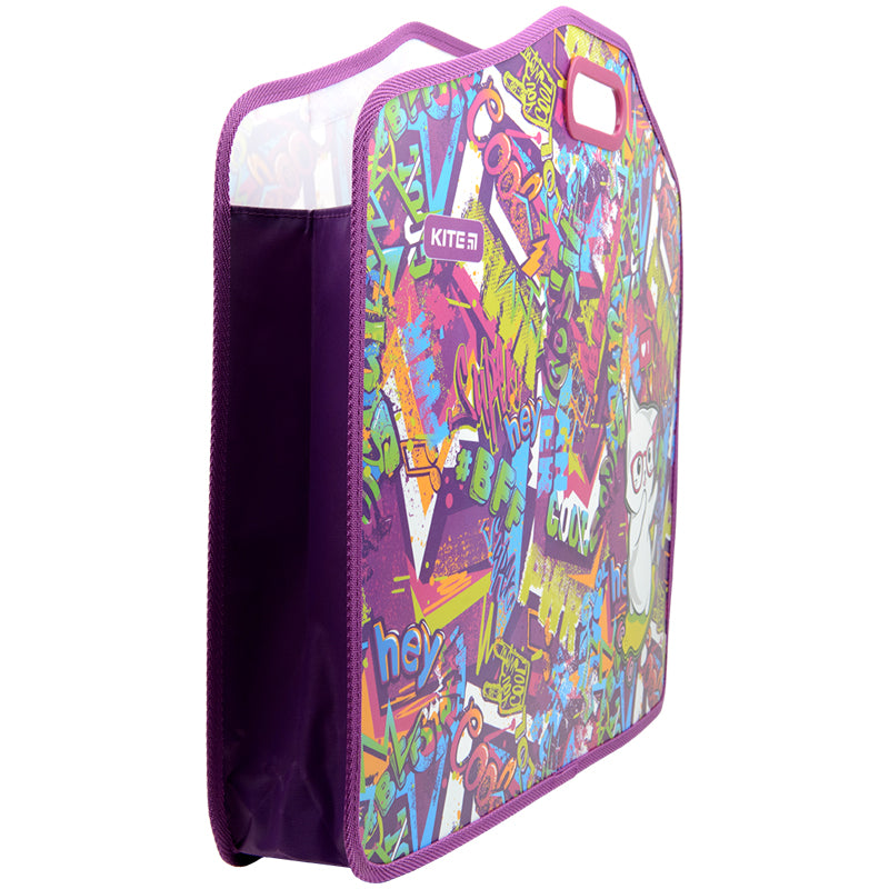 Briefcase with velcro Kite Chilling Cat K22-208-01, 1 compartment, A3+