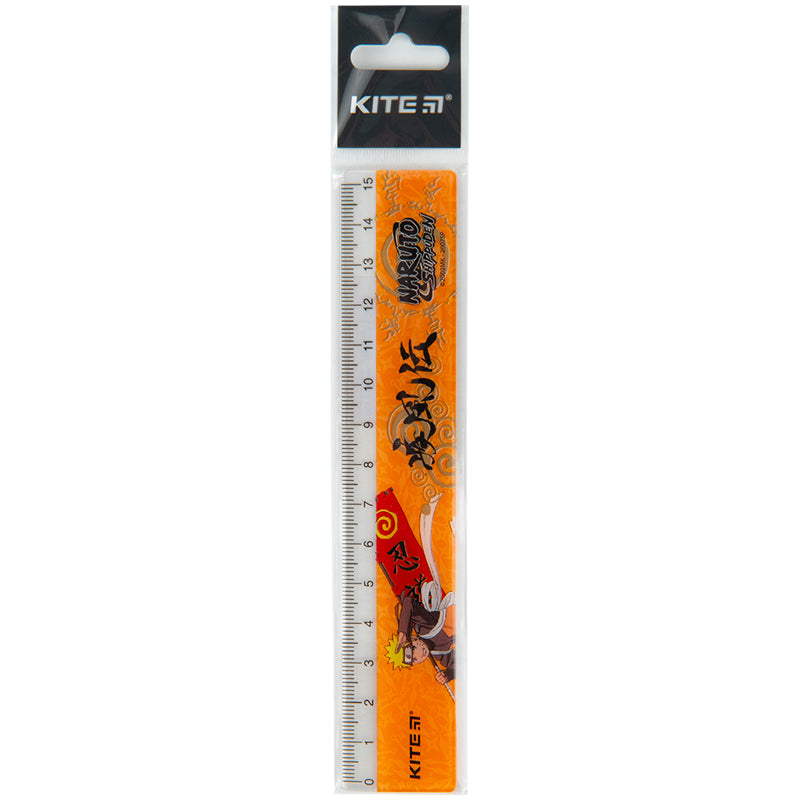 Linijka plastikowa Kite Naruto NR23-090, 15 cm