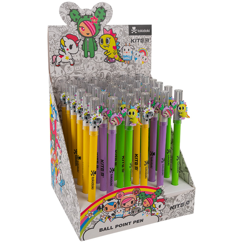 Ручка кулькова Kite tokidoki TK23-353, синя