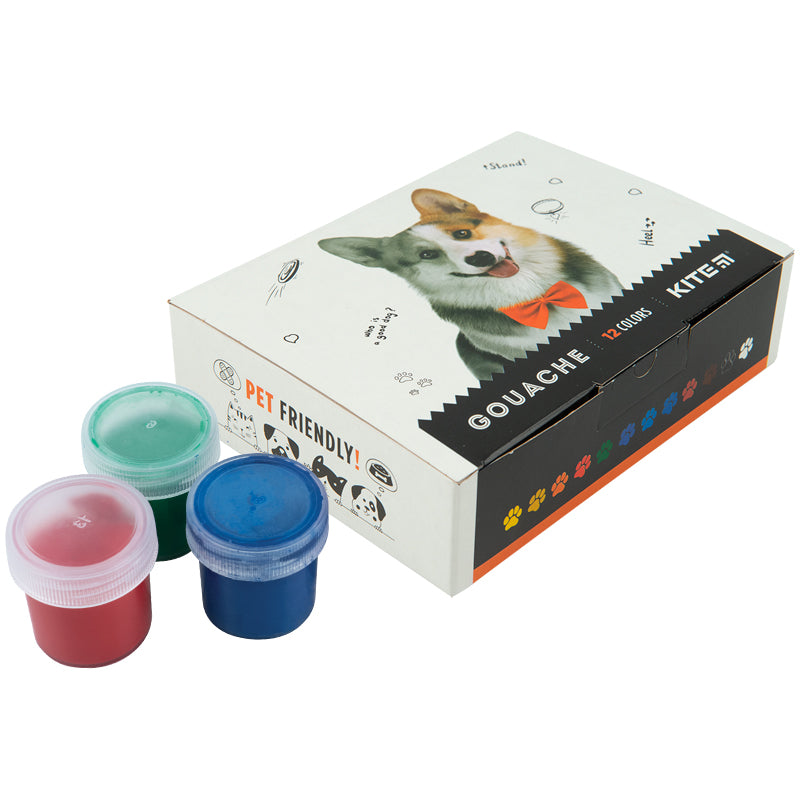 Gouache Kite Dogs K23-063, 12 colors
