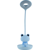 LED table lamp with rechargeable battery Froggy Kite K24-492-3-3, blue