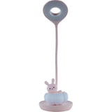 LED table lamp with rechargeable battery Cloudy Bunny Kite K24-493-1-2, pink