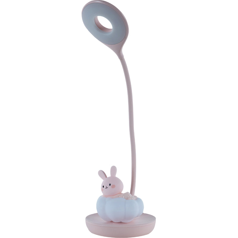 LED table lamp with rechargeable battery Cloudy Bunny Kite K24-493-1-2, pink