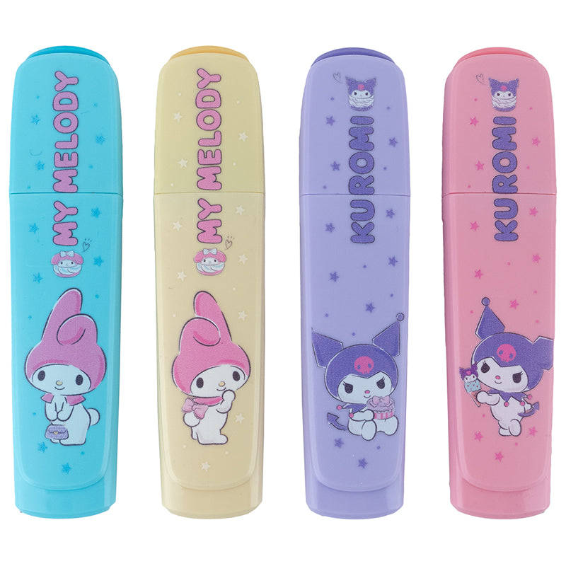 Маркер Highlighter Kite Kuromi HK24-444, набір з 4-х кольорів