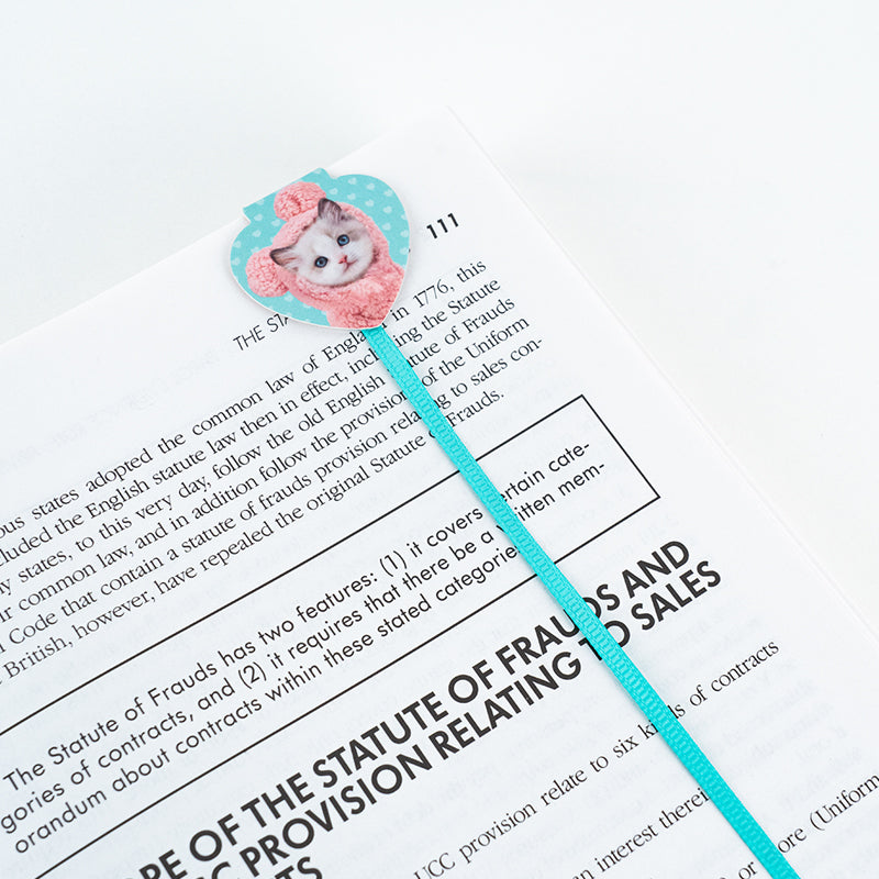 Set of magnetic bookmarks with ribbon Kite Studio Pets SP24-497