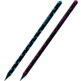 Graphite pencil with crystal, black body, Kite Butterfly K24-059-2, tube