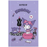 Книга записна Kite Kuromi HK24-199-2, тверда обкладинка, А6, 80 аркушів, клітинка