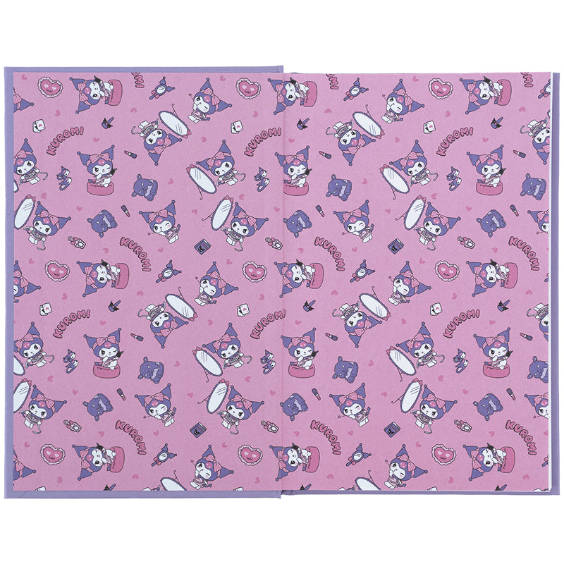 Notebook Kite Kuromi HK24-199-2, hard cover, А6, 80 sheets, squared