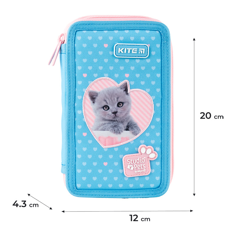 Пенал без наповнення Kite Studio Pets SP24-623, 2 відділення