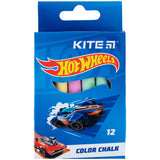 Color chalk Kite Hot Wheels HW24-075, 12 pcs