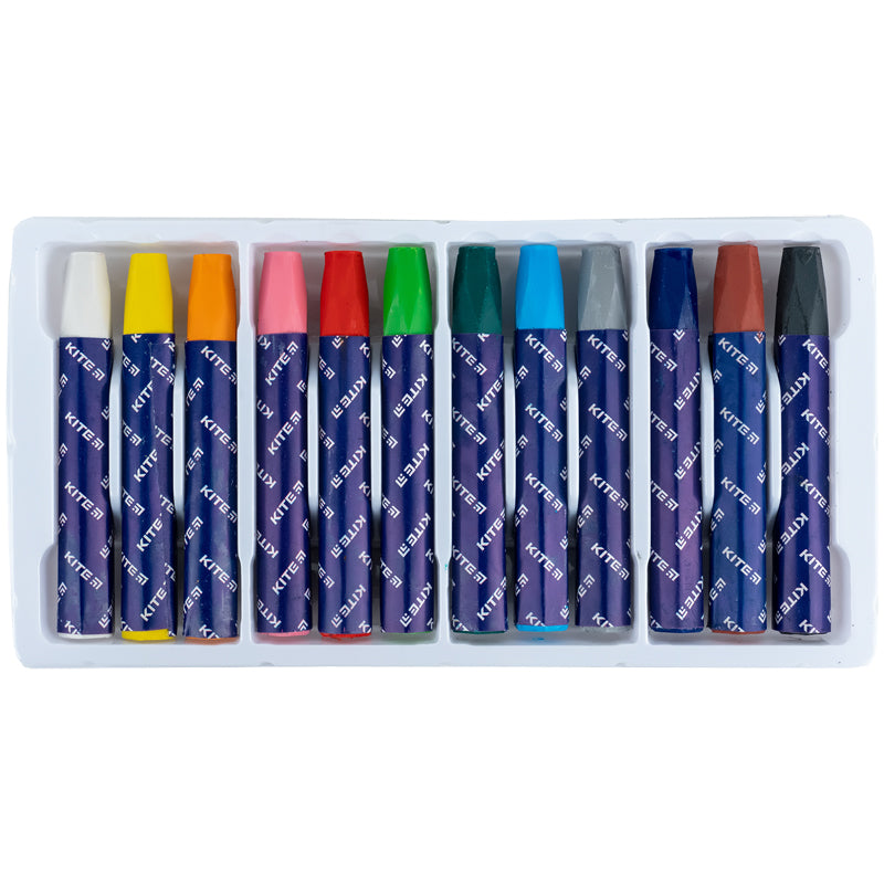 Oil pastel Kite Classic K-071, 12 colors