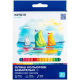 Олівці кольорові акварельні Kite Classic K-1052, 36 шт.