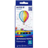 Flamastry Kite Classic K-446, 6 kolorów