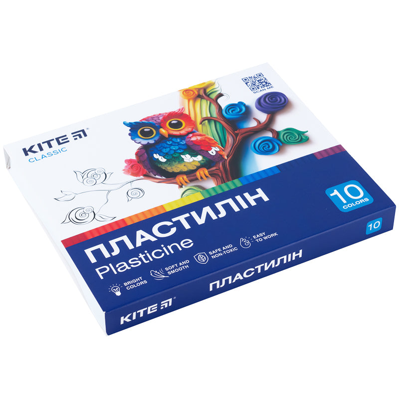 Plastelina Kite Classic K-084, 10 kolorów, 200 g