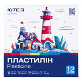 Plastelina Kite Classic K-1086, 12 kolorów, 240 g