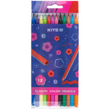 Олівці кольорові пластикові Kite Flower K24-049-1, 12 шт.